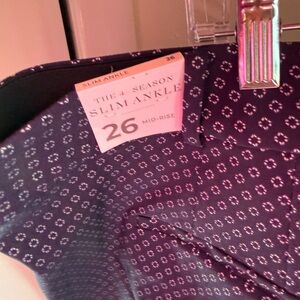 Lane Bryant Black and White Straight Leg Pants